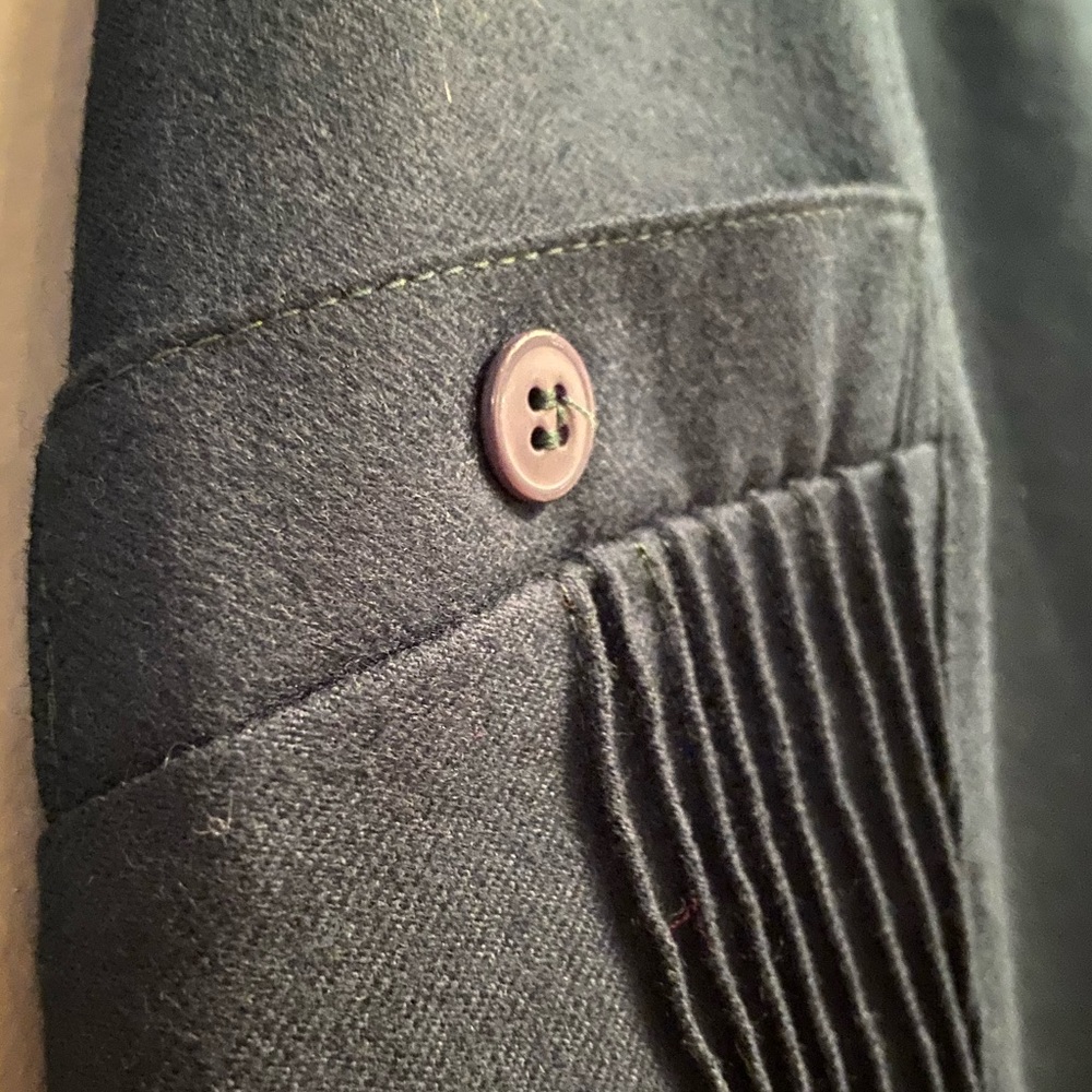 Vintage Pandolfi Green Wool Skirt, EU Size 42 - Picture 10 of 16